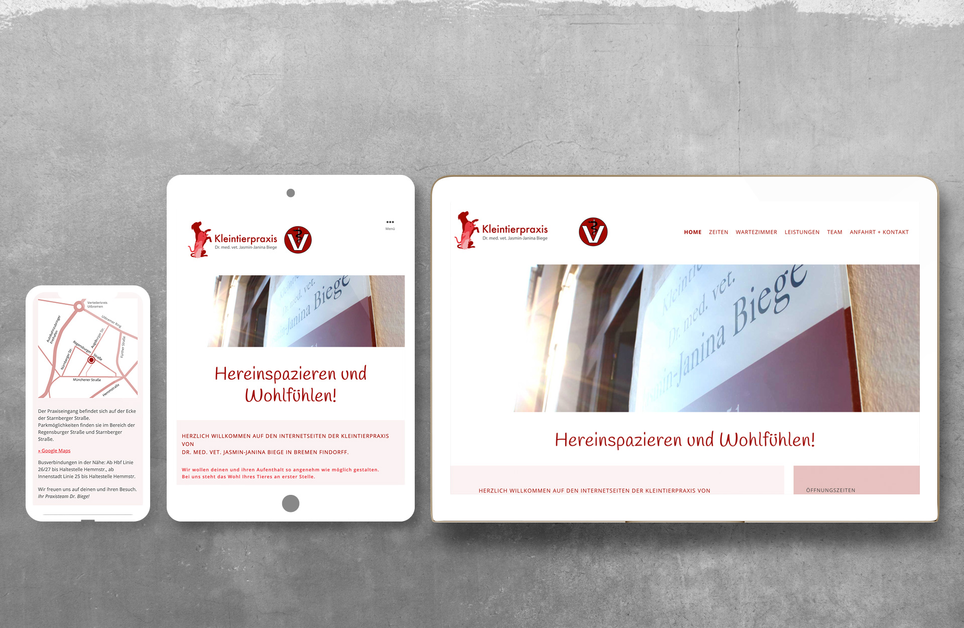 Tierarzt Bremen - Responsive Webdesign