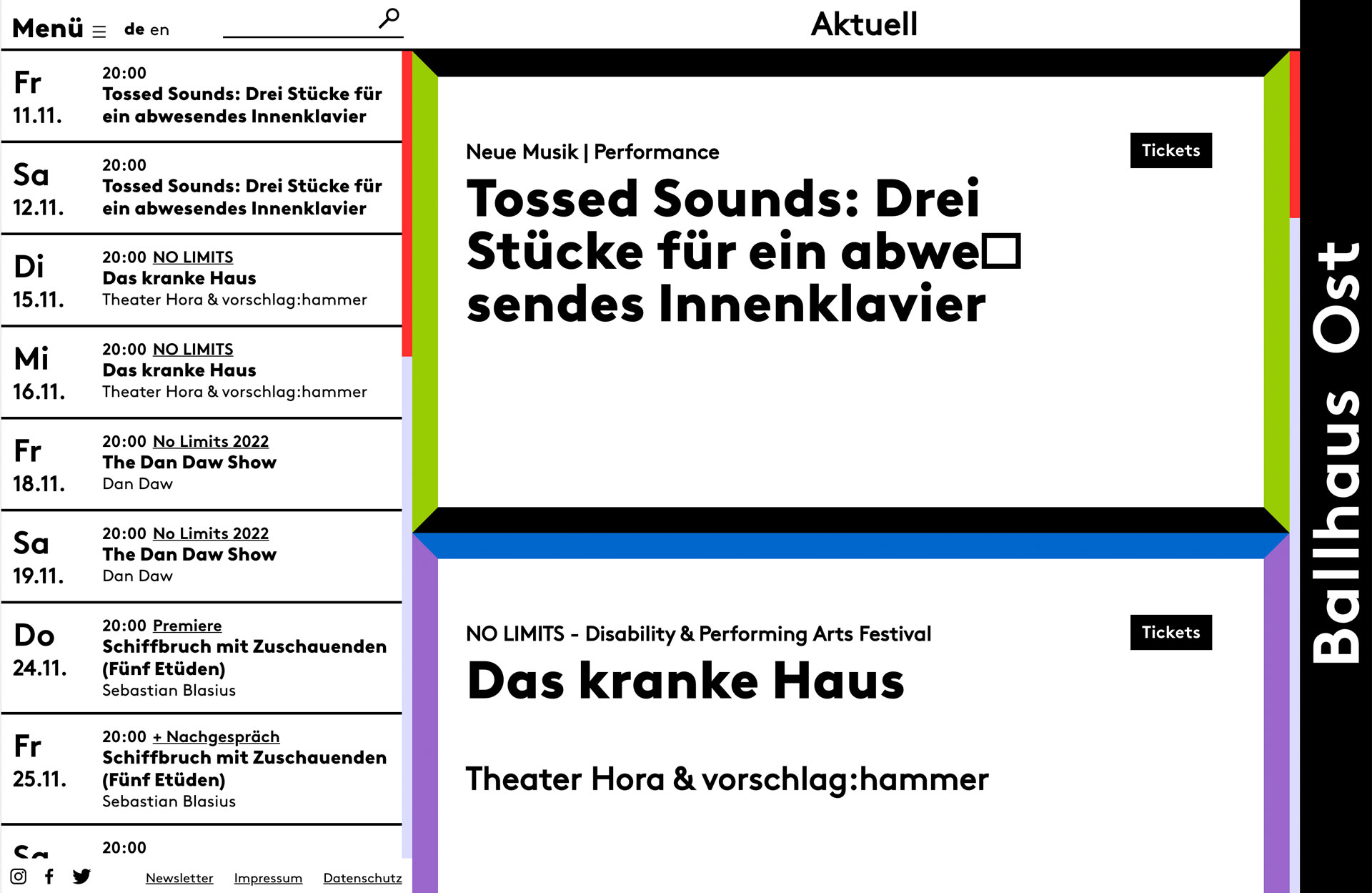 Webdesign Theater Berlin