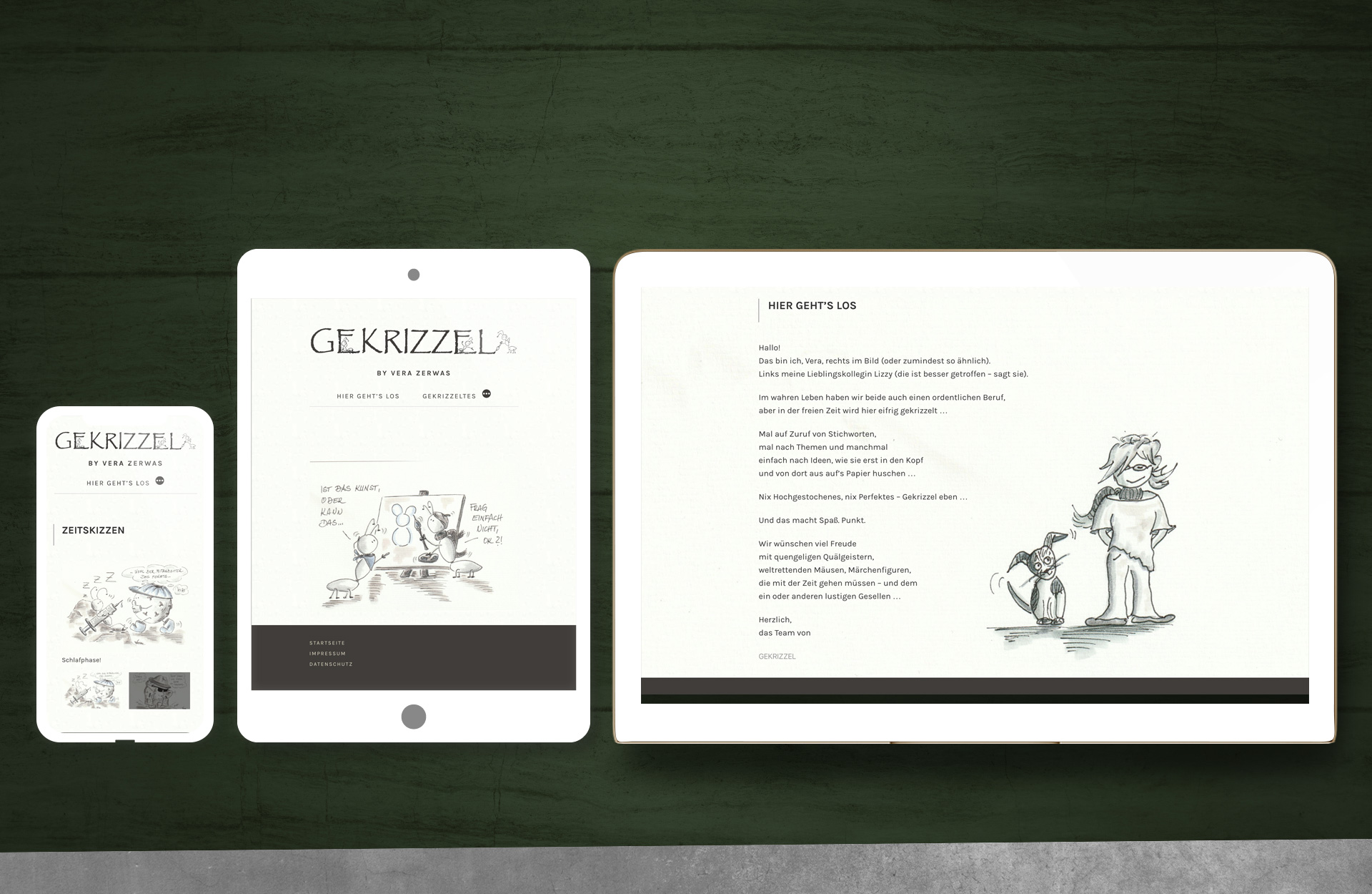Webdesign Comic Art Homepage mit Galerie Bremen